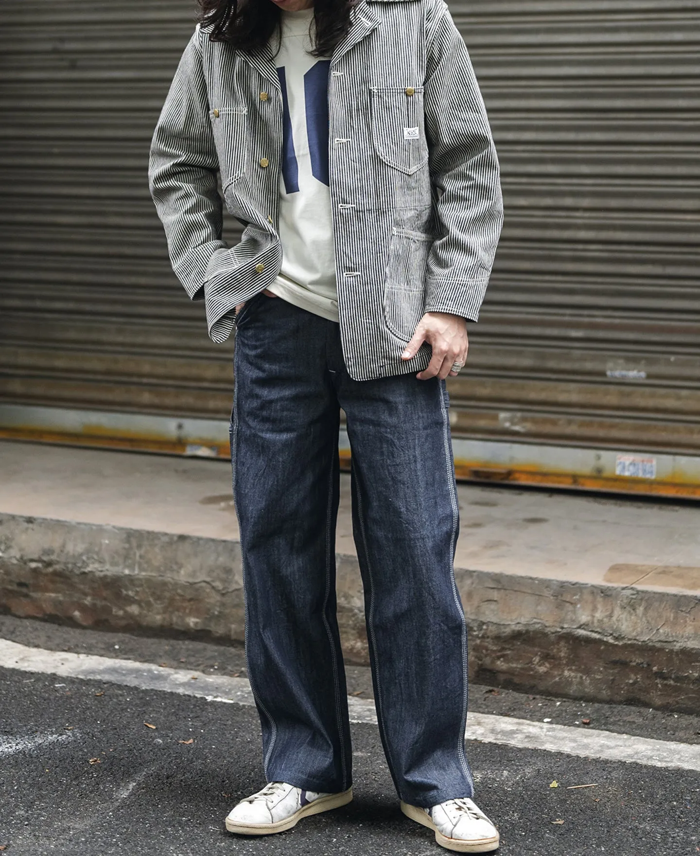 1939 98-J Railroad Hickory stripe Work Jacket sold by Bronson Mfg. product image thumbnail 3