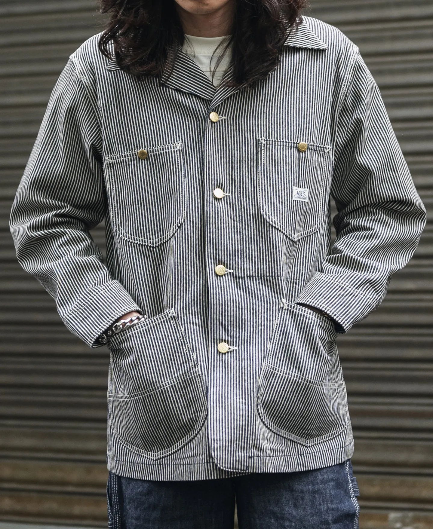 1939 98-J Railroad Hickory stripe Work Jacket sold by Bronson Mfg. product image thumbnail 5