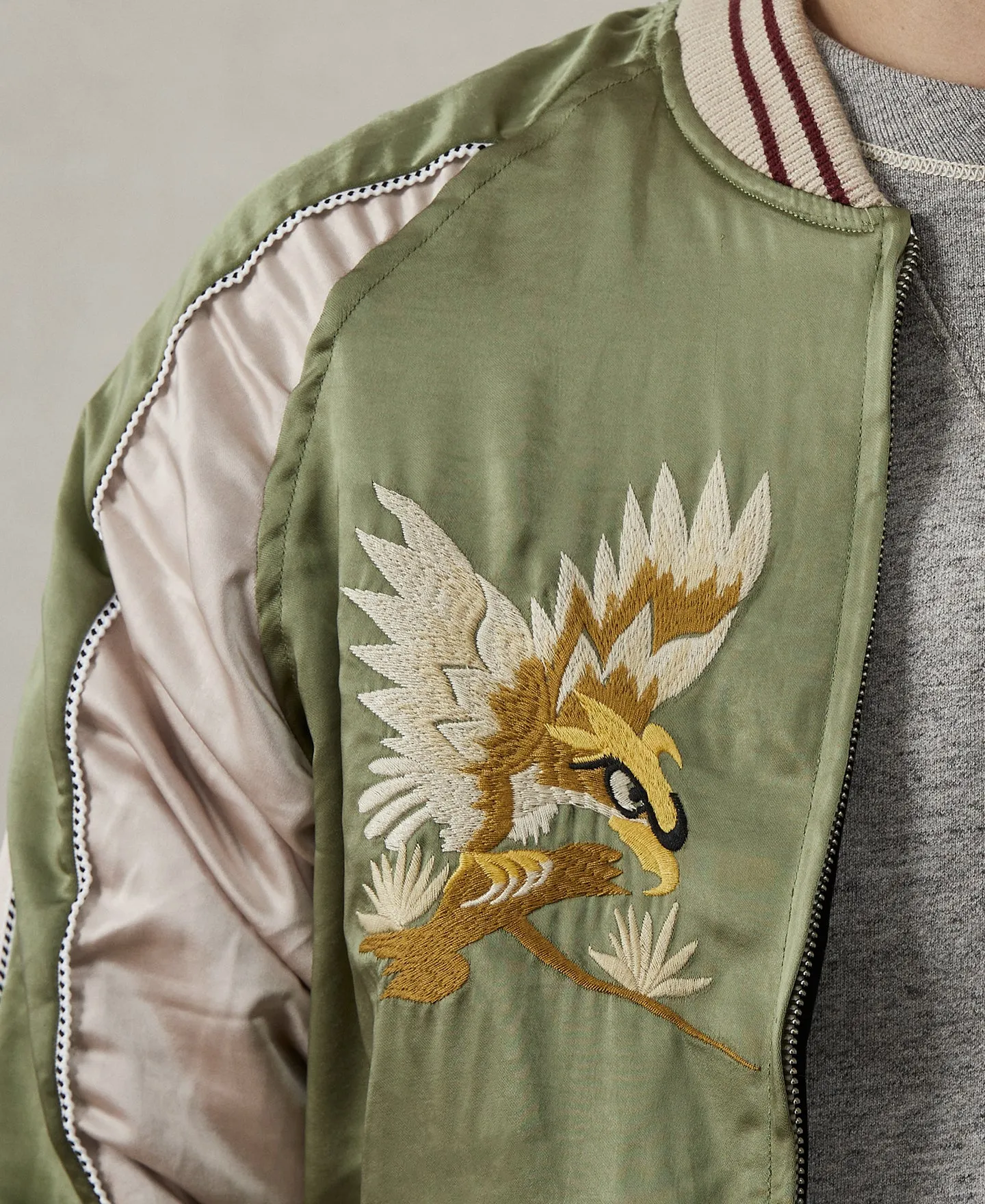 1950s Reversible Acetate Souvenir Jacket - Falcon × Tiger sold by Bronson Mfg. product image thumbnail 5