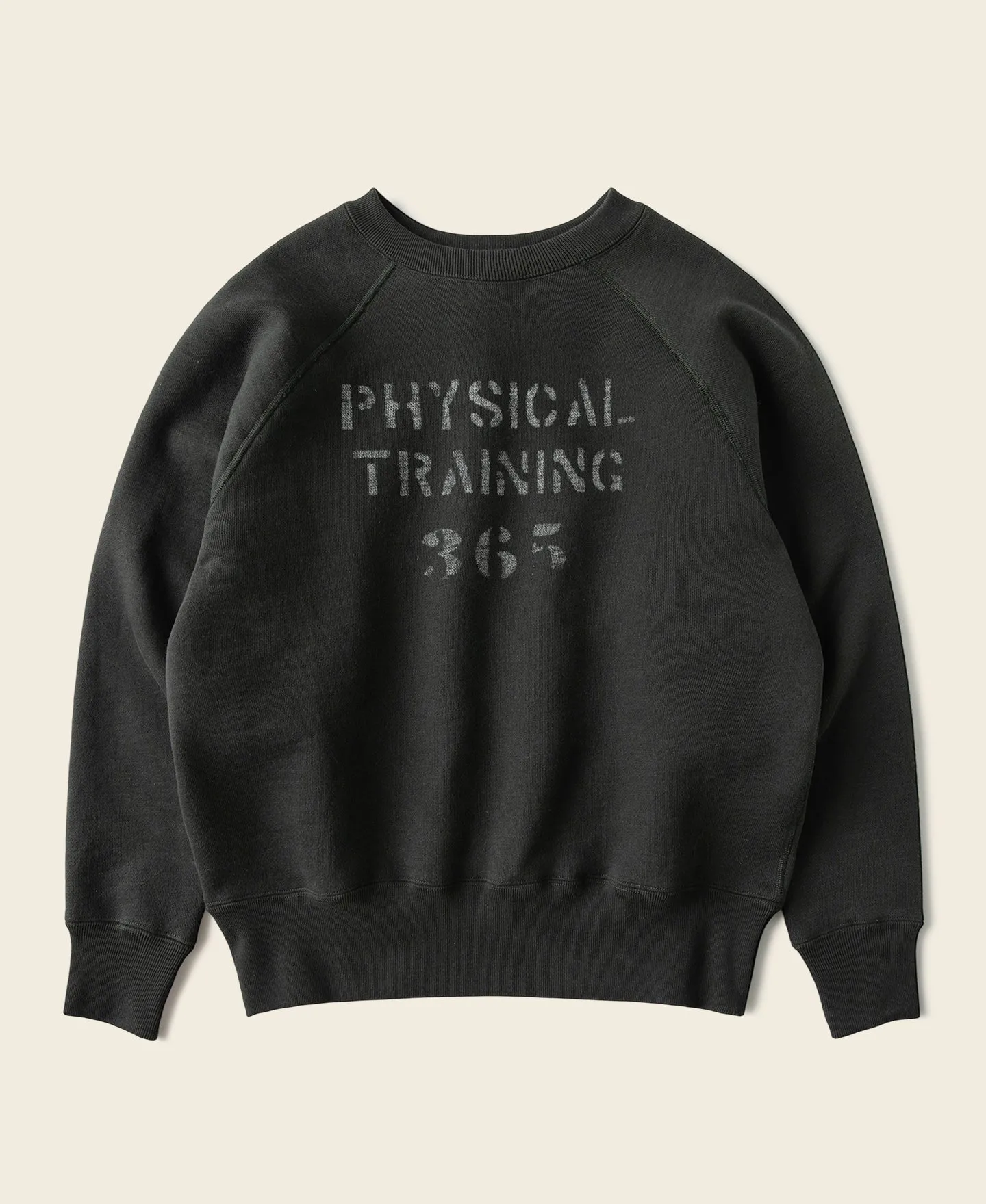 1950s Sports Training Raglan Sleeve Sweater - Vintage Black sold by Bronson Mfg.