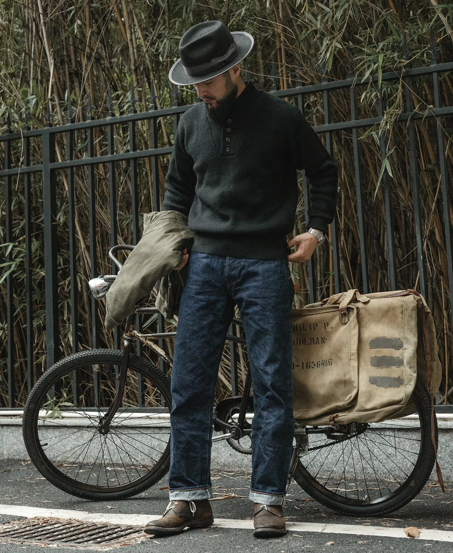 US Army High Neck Wool Sweater - Black sold by Bronson Mfg. product image thumbnail 5