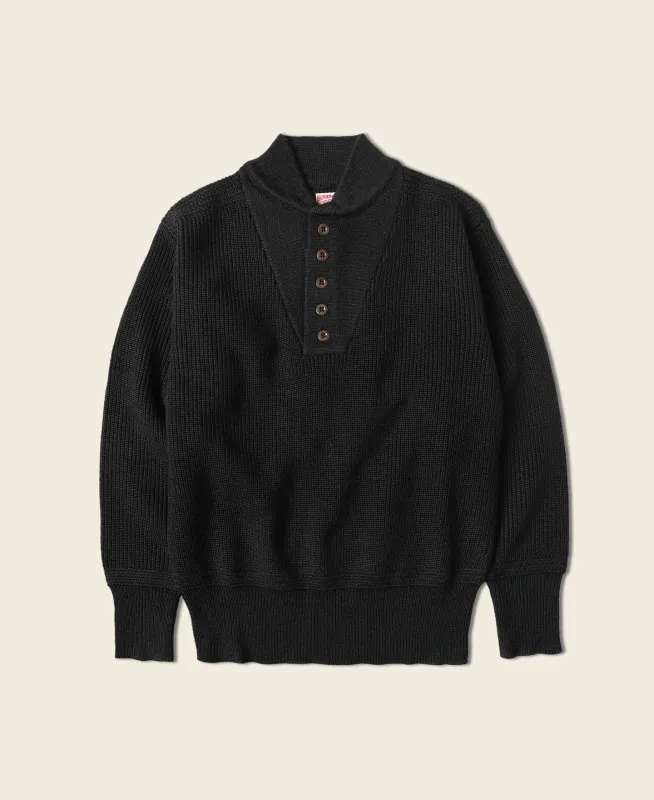 US Army High Neck Wool Sweater - Black sold by Bronson Mfg.