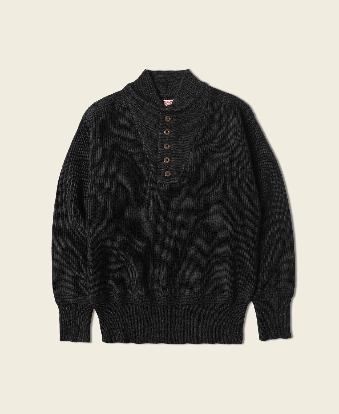 US Army High Neck Wool Sweater - Black sold by Bronson Mfg.