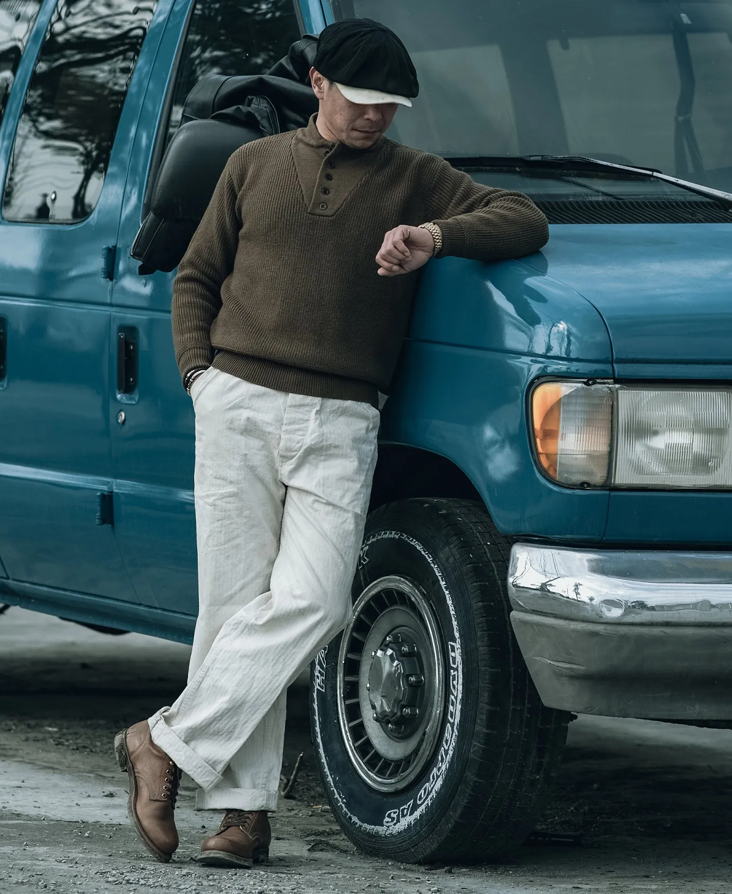 US Army High Neck Wool Sweater - Olive sold by Bronson Mfg. product image thumbnail 4