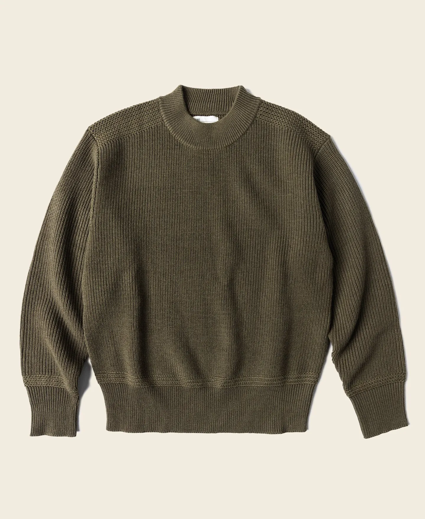 Pre-War Model USN Woolen Sweater - Olive sold by Bronson Mfg.
