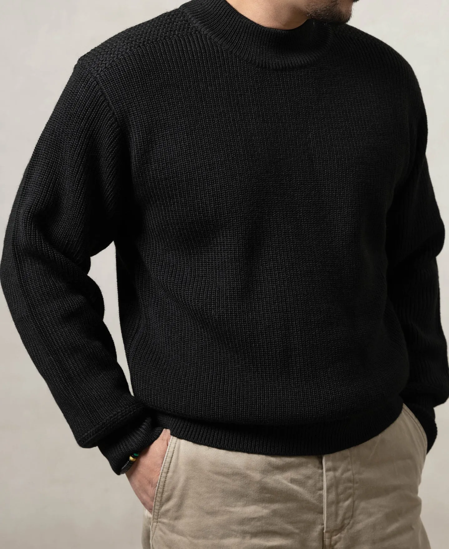 Pre-War Model USN Woolen Sweater - Black sold by Bronson Mfg. product image thumbnail 5
