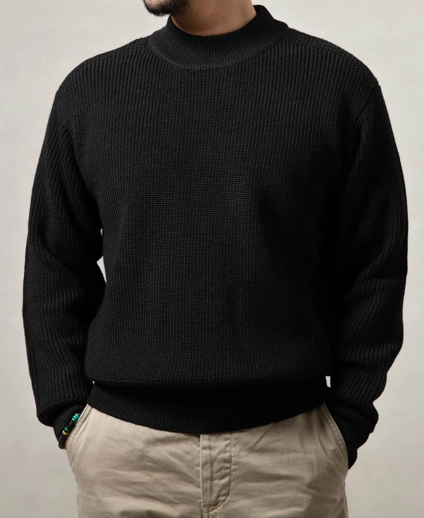 Pre-War Model USN Woolen Sweater - Black sold by Bronson Mfg. product image thumbnail 3