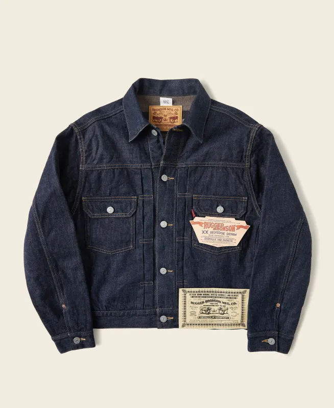 LOT 817XX Type 2 Blanket Lined Denim Jacket sold by Bronson Mfg.