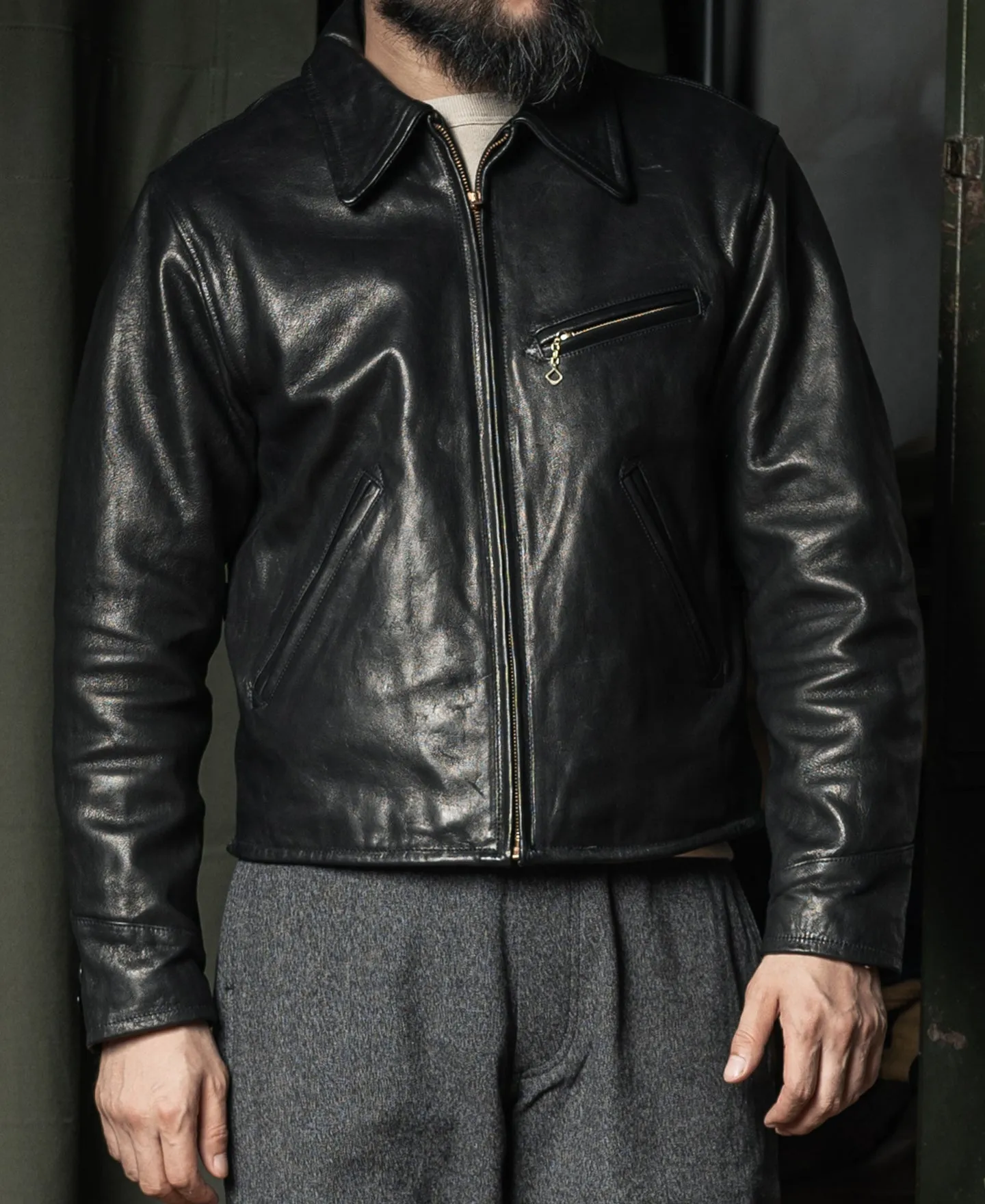 Lot 391 Cossack Goatskin Leather Jacket sold by Bronson Mfg. product image thumbnail 4