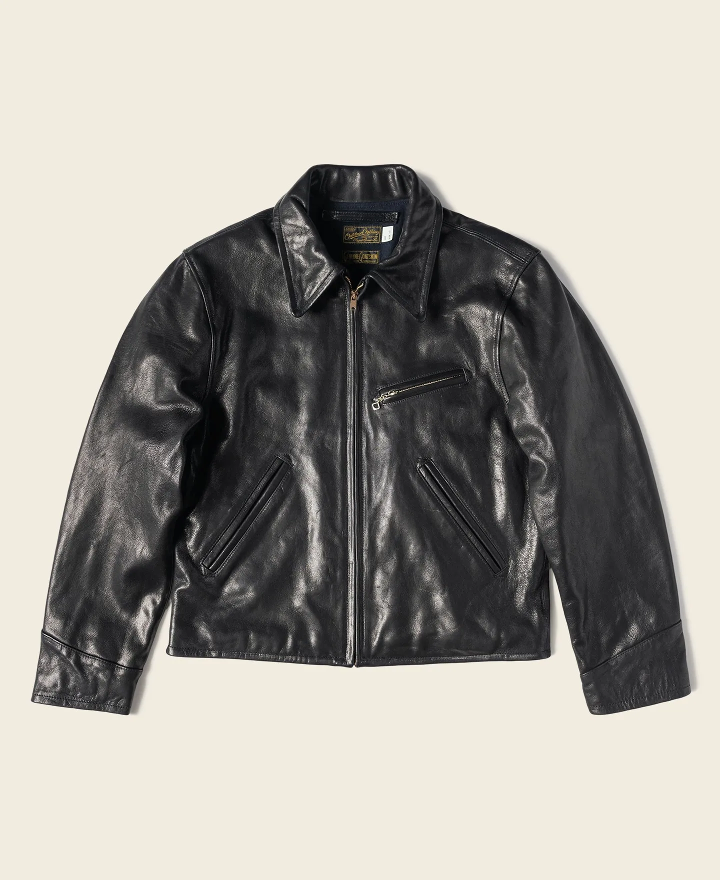 Lot 391 Cossack Goatskin Leather Jacket sold by Bronson Mfg.