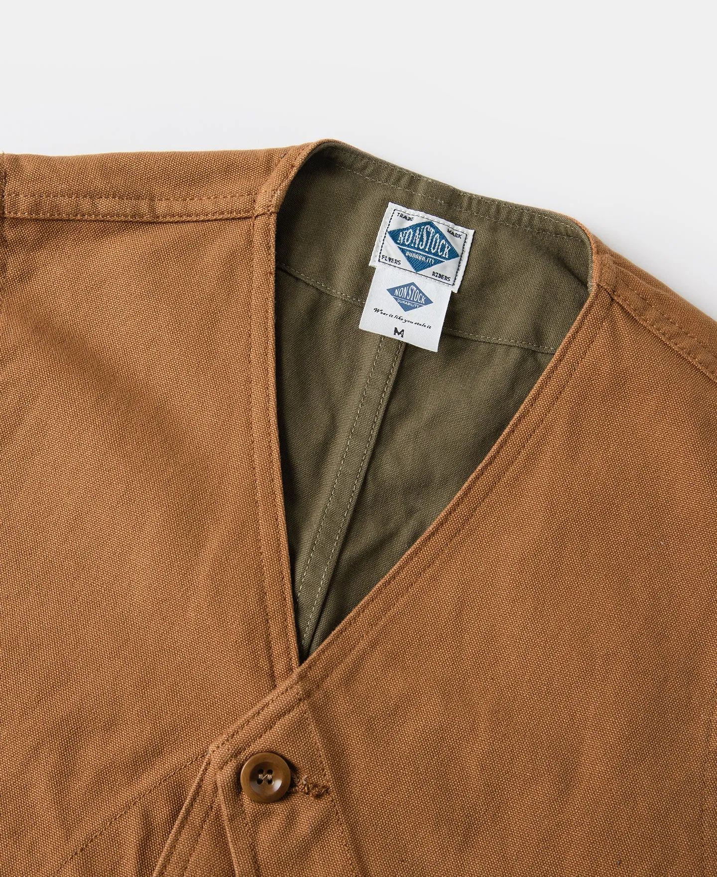 1930s Canvas Game Pockets Vest - Ginger sold by Bronson Mfg. product image thumbnail 3