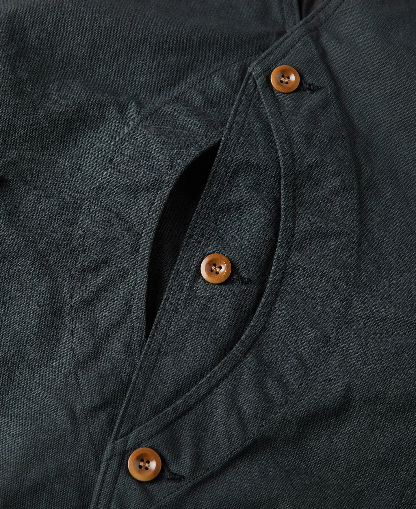 1930s Canvas Game Pockets Vest - Dark Green sold by Bronson Mfg. product image thumbnail 5