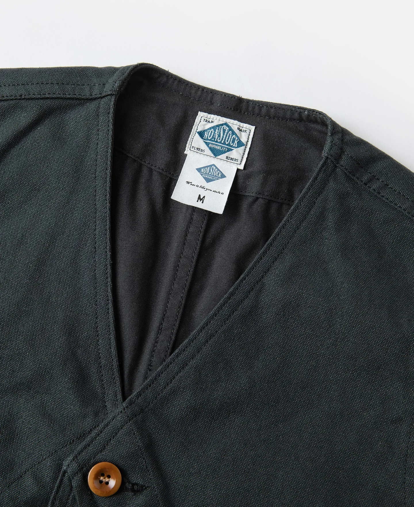 1930s Canvas Game Pockets Vest - Dark Green sold by Bronson Mfg. product image thumbnail 4