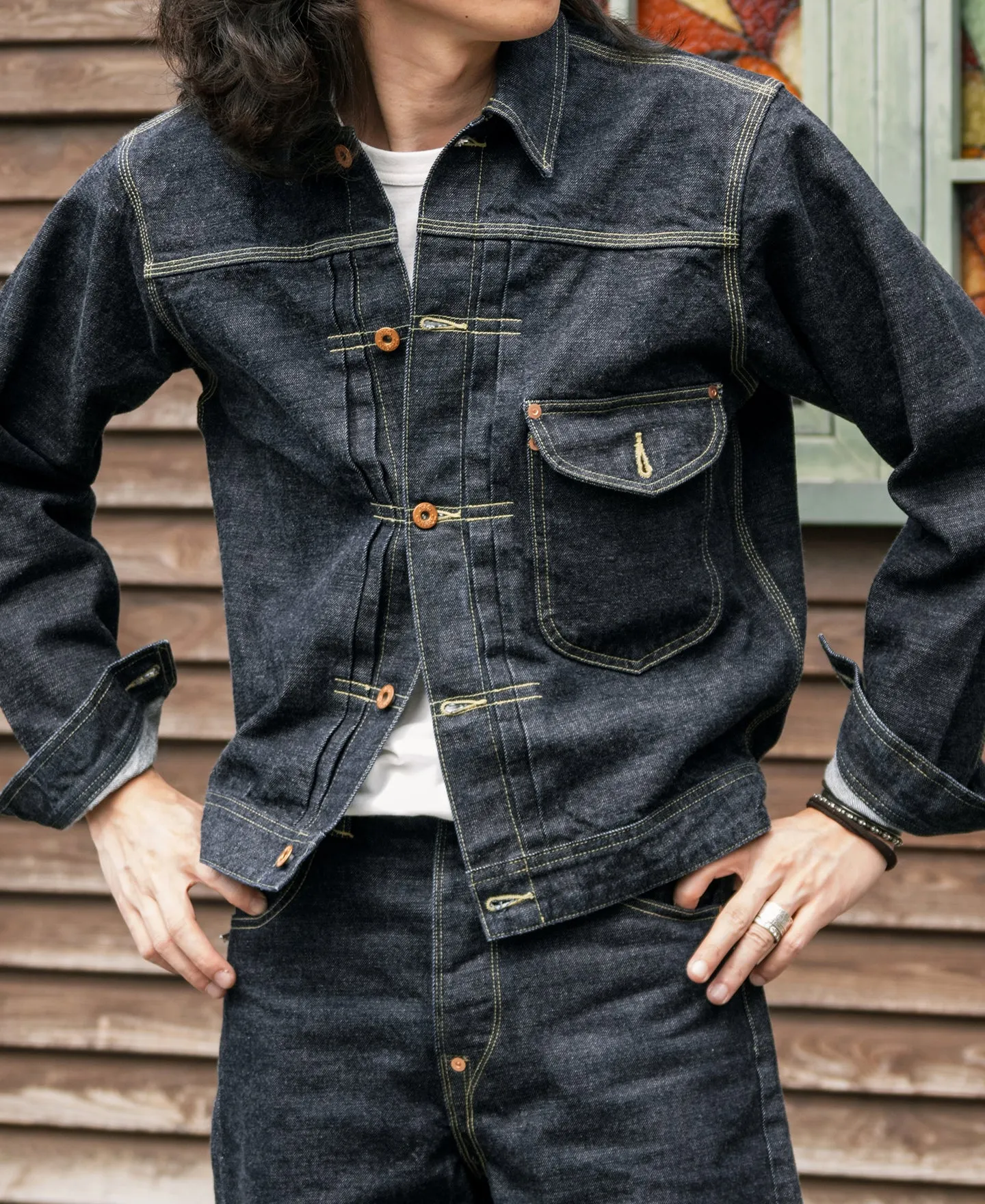 1936 Model Cowboy Selvedge Denim Jacket sold by Bronson Mfg. product image thumbnail 3