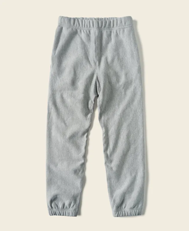 1950s 20.5 oz Terry Cloth Reverse Weave Sweatpants - Gray sold by Bronson Mfg.