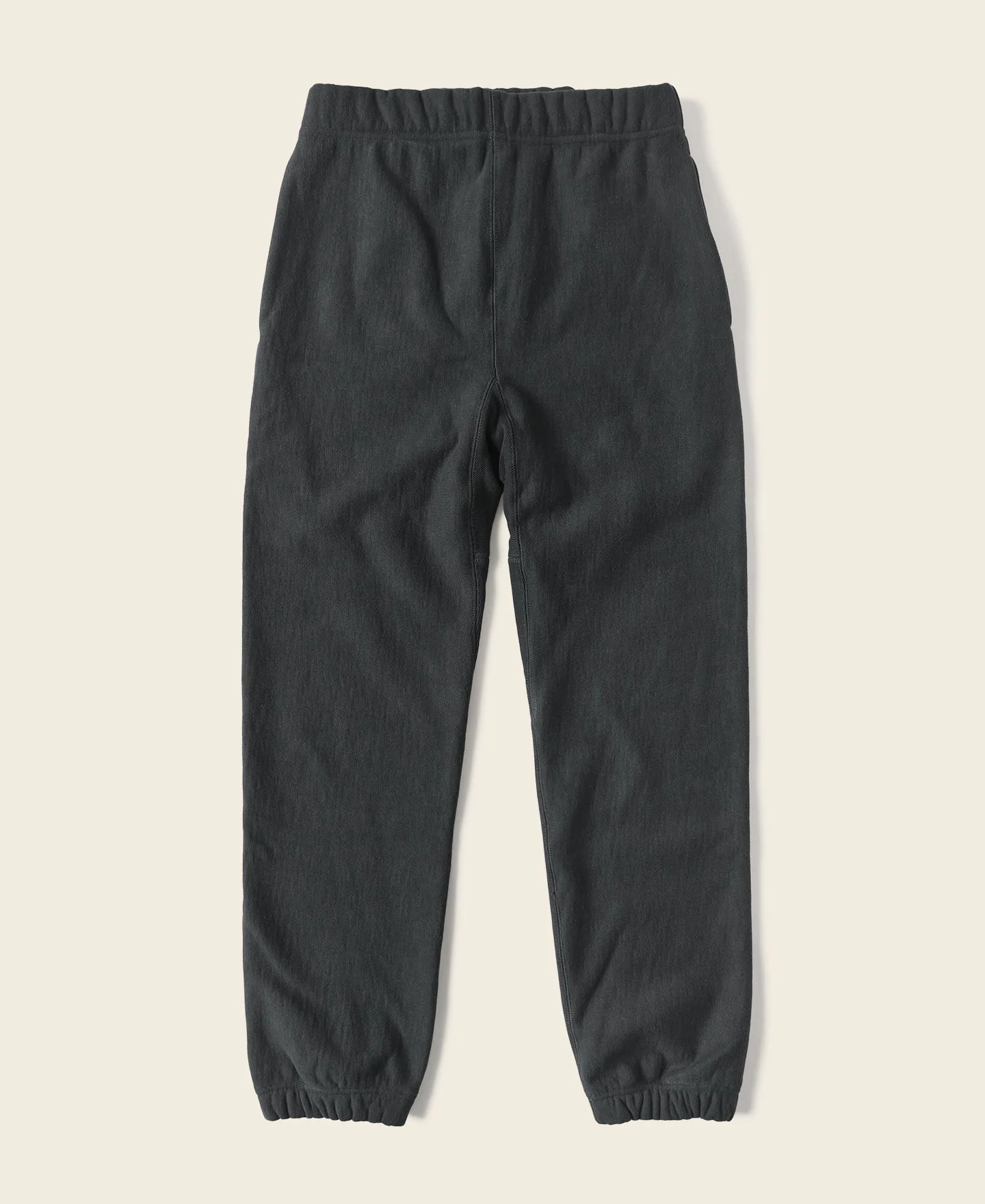 1950s 20.5 oz Terry Cloth Reverse Weave Sweatpants - Black sold by Bronson Mfg.