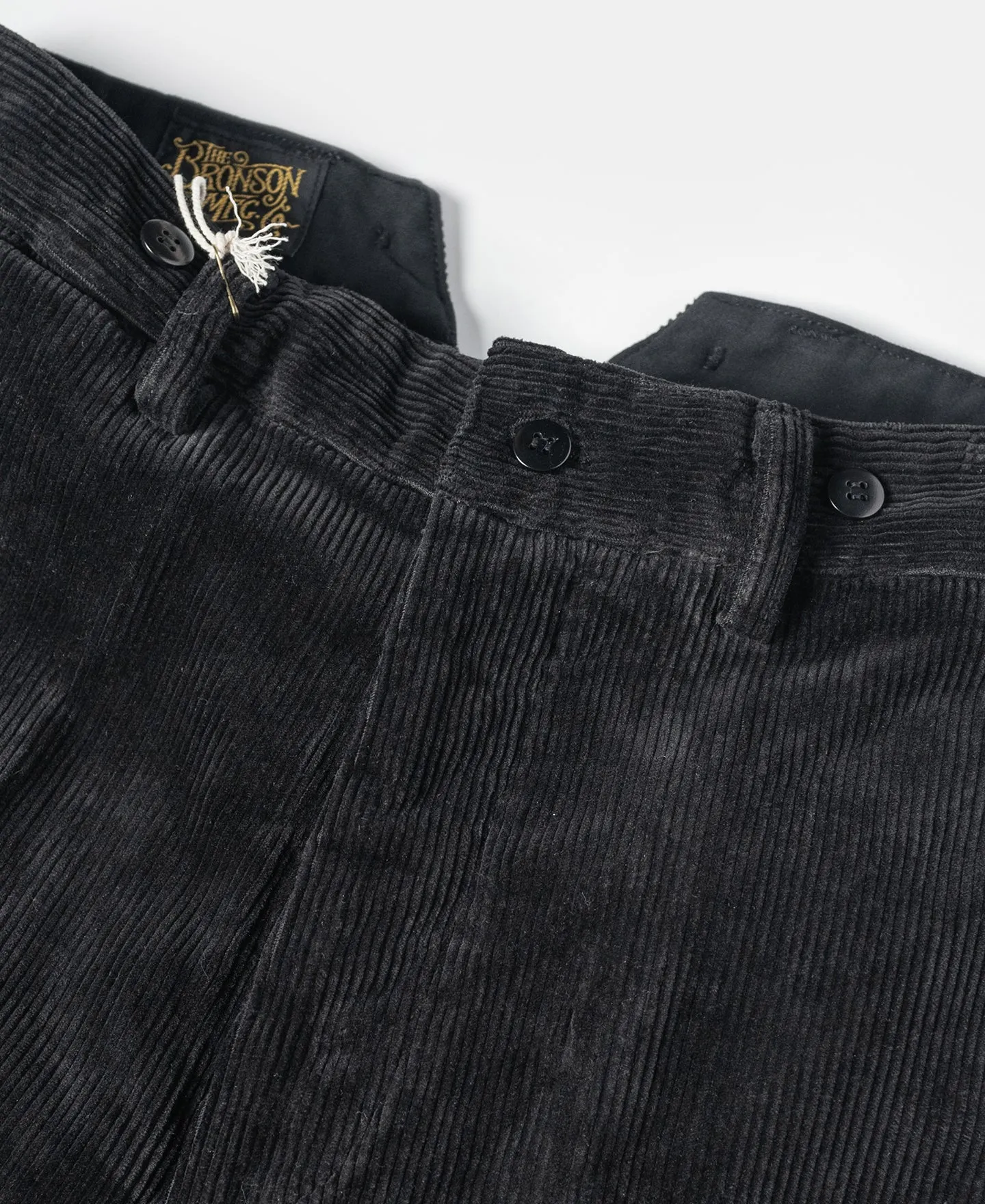 1920s Heavy-Duty Corduroy Work Pants - Black sold by Bronson Mfg. product image thumbnail 3