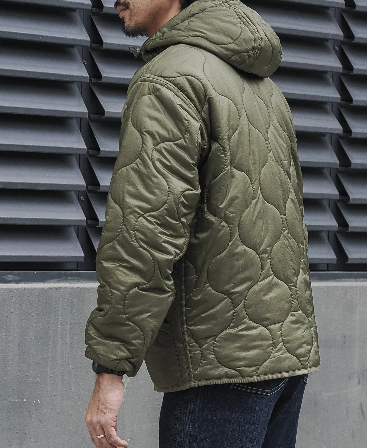 Military Style Quilted Padded Ripstop Nylon Jacket - Experimental Sample sold by Bronson Mfg. product image thumbnail 5
