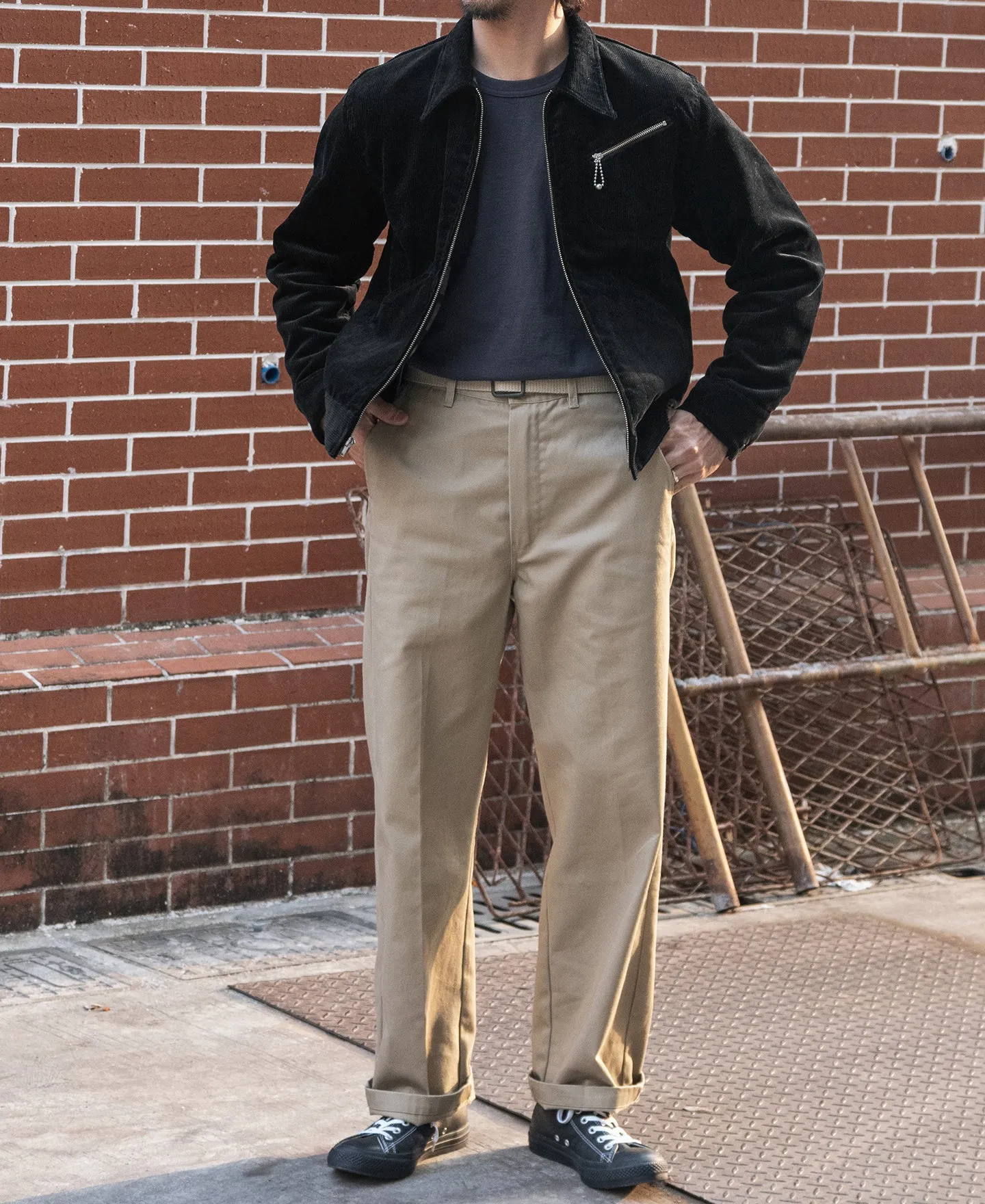1940s Heavyweight Corduroy Cossack Jacket - Black sold by Bronson Mfg. product image thumbnail 5