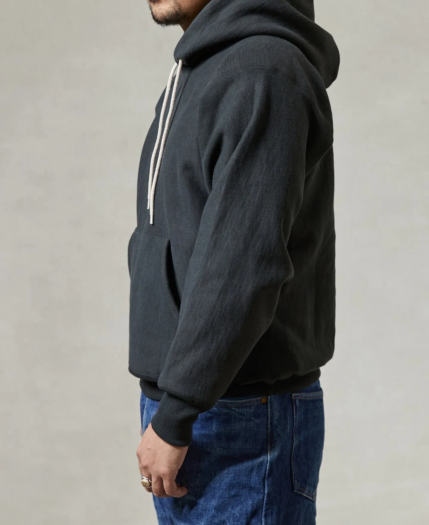 21 oz Military Academy Reverse Weave Hoodie - Black sold by Bronson Mfg. product image thumbnail 4