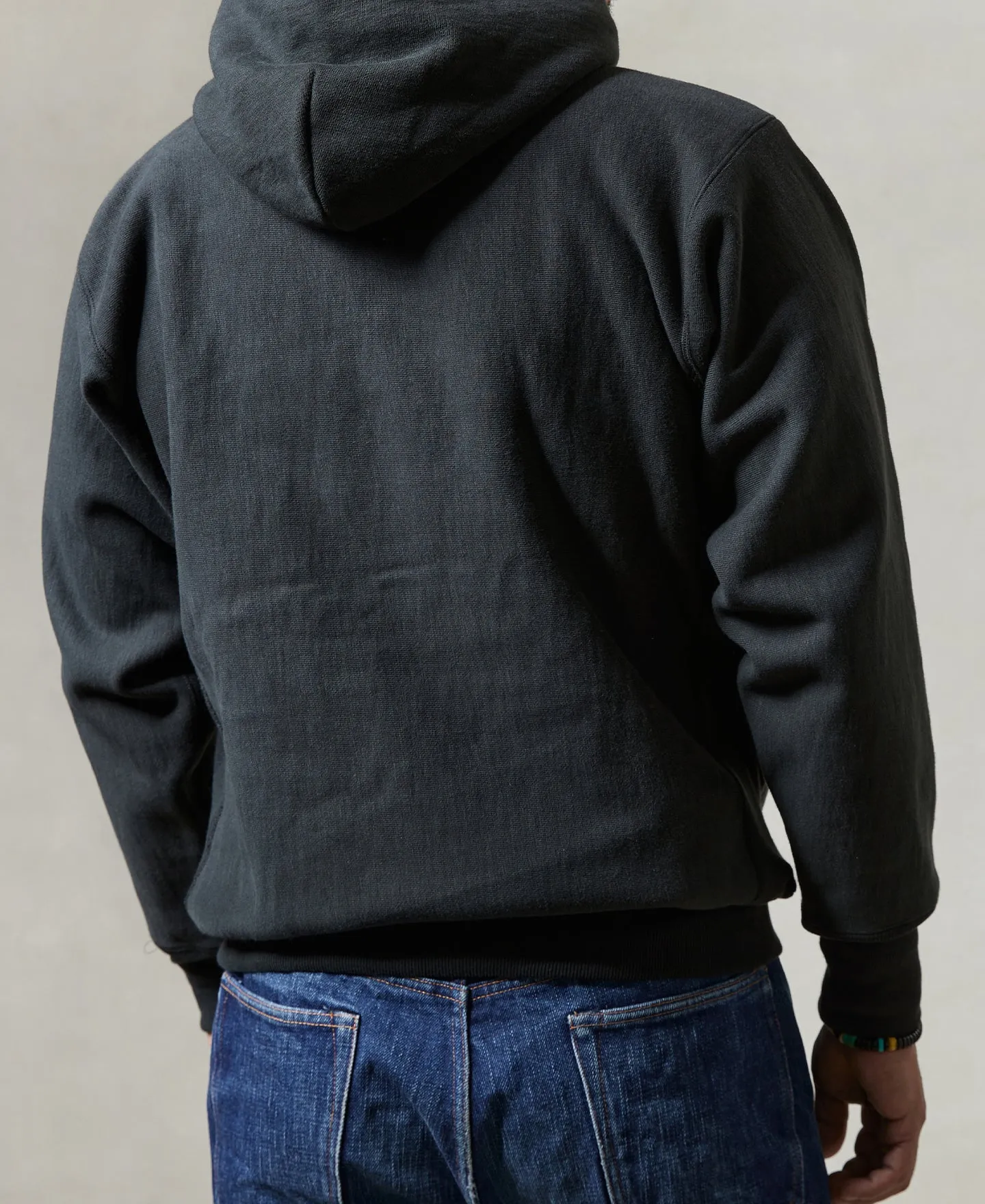 21 oz Military Academy Reverse Weave Hoodie - Black sold by Bronson Mfg. product image thumbnail 5