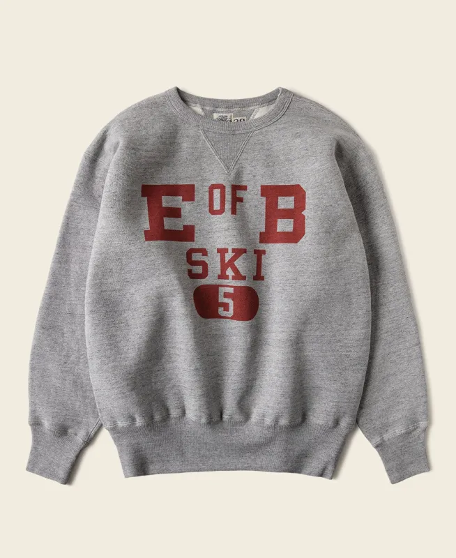 1940s Heavyweight SKI V-Inset Sweater - Gray sold by Bronson Mfg.