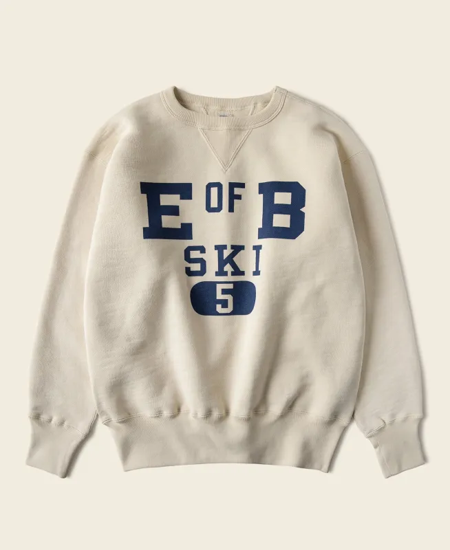 1940s Heavyweight SKI V-Inset Sweater - Apricot sold by Bronson Mfg.