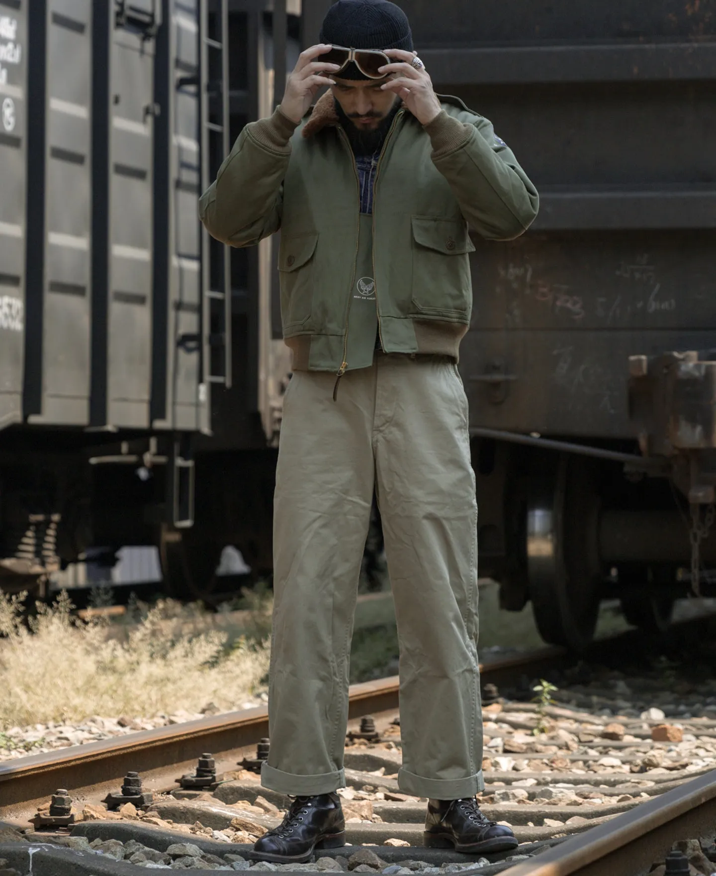 USAAF Type B-10 Flight Jacket - Olive sold by Bronson Mfg. product image thumbnail 4