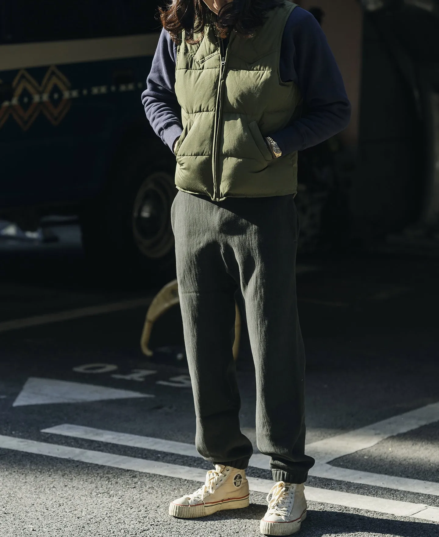 1970s Vintage Quilted Padded Vest - Olive sold by Bronson Mfg. product image thumbnail 5