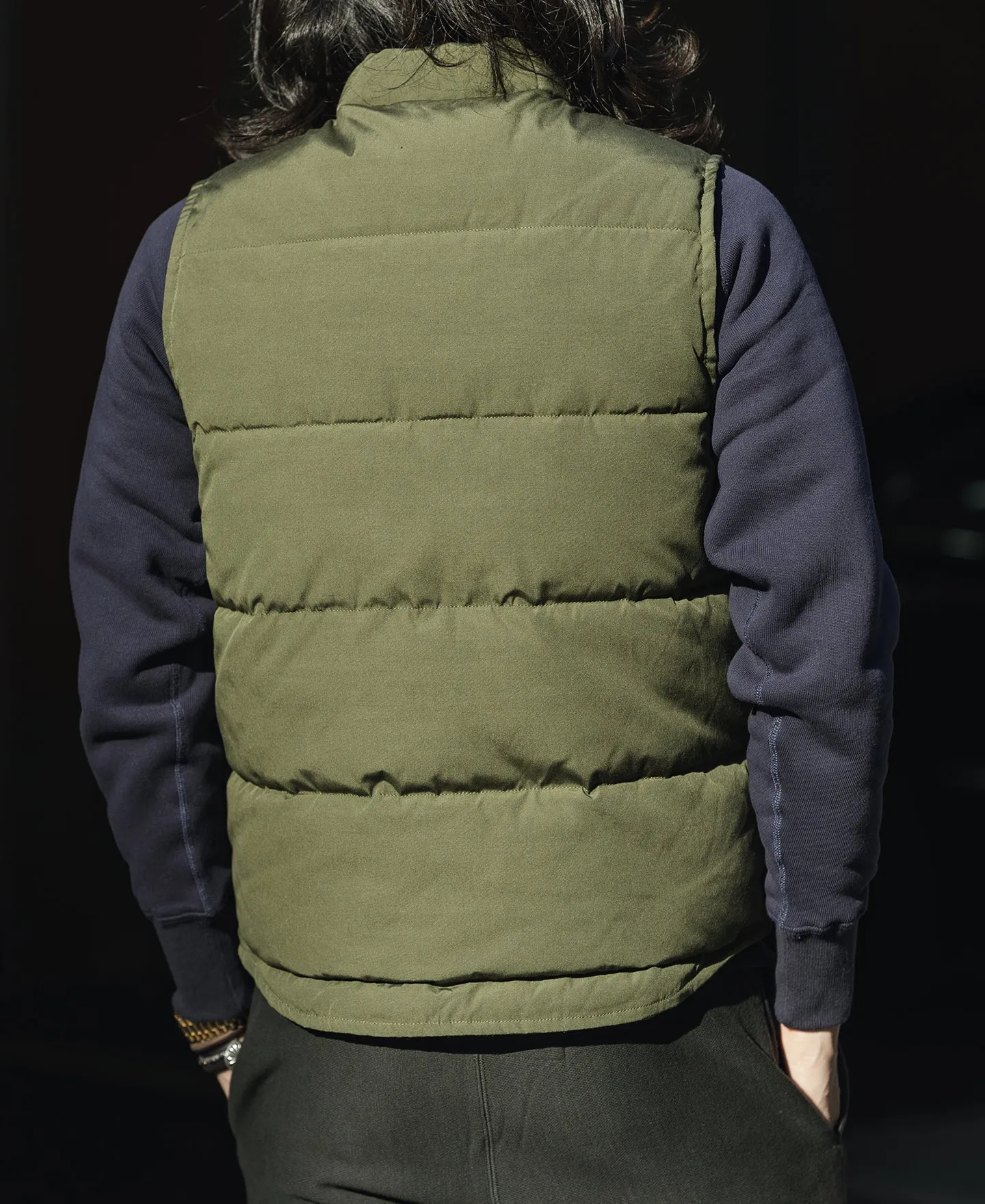 1970s Vintage Quilted Padded Vest - Olive sold by Bronson Mfg. product image thumbnail 4
