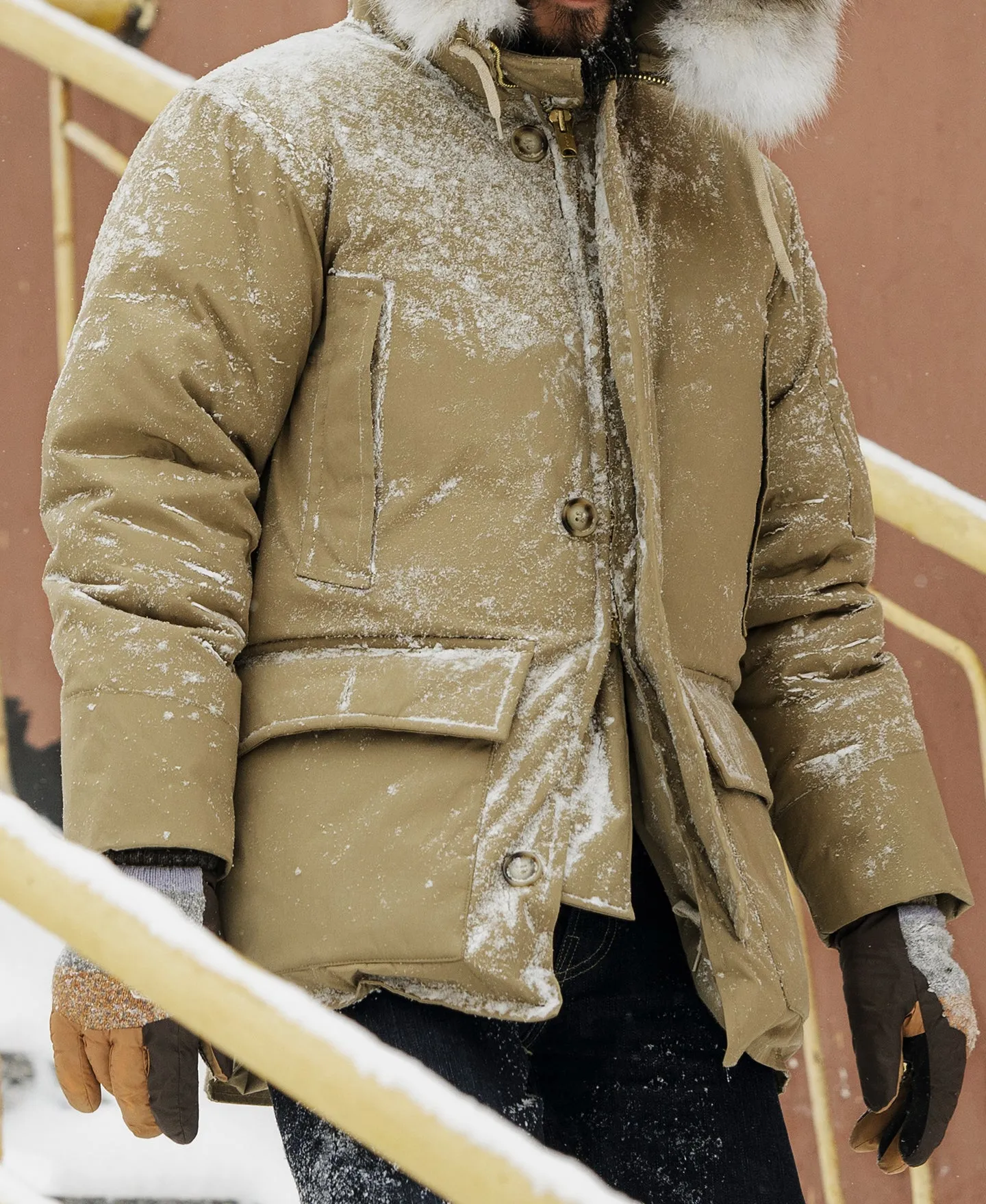 Polar Down parka - Khaki sold by Bronson Mfg. product image thumbnail 3