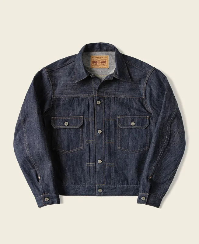 Lot 55807XX 1955 Type 2 Selvedge Denim Jacket sold by Bronson Mfg.