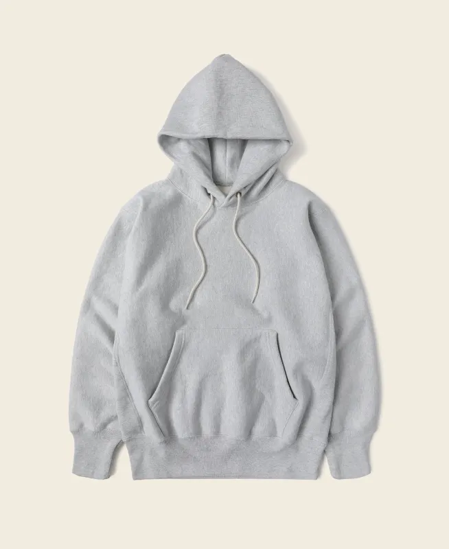 21 oz Military Academy Reverse Weave Hoodie - Gray sold by Bronson Mfg.