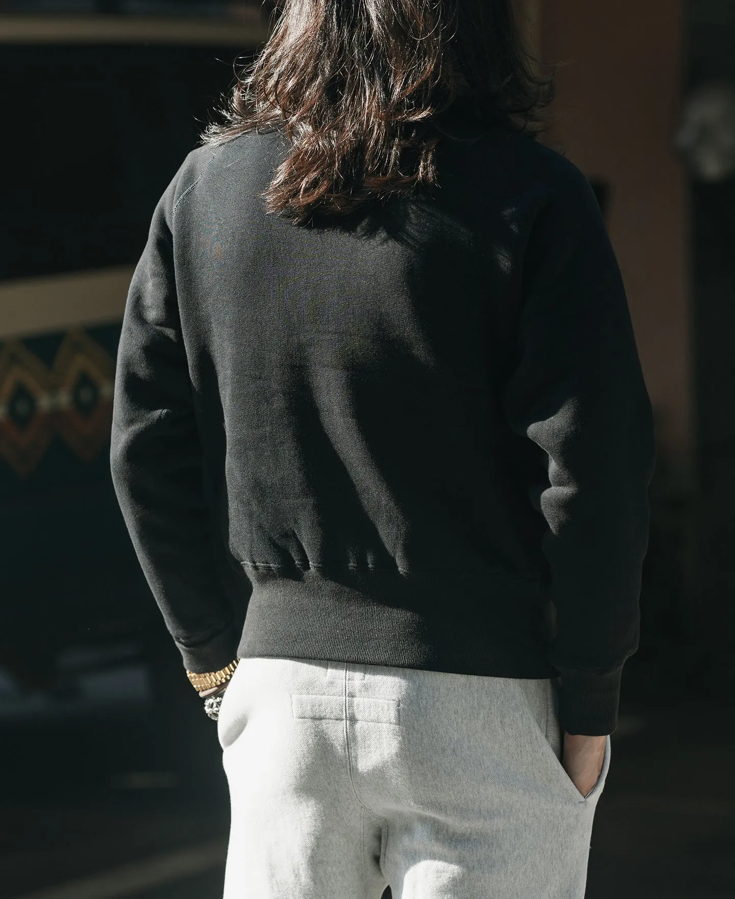 1980s Marine Bulldog Raglan Sweatshirt - Black sold by Bronson Mfg. product image thumbnail 5