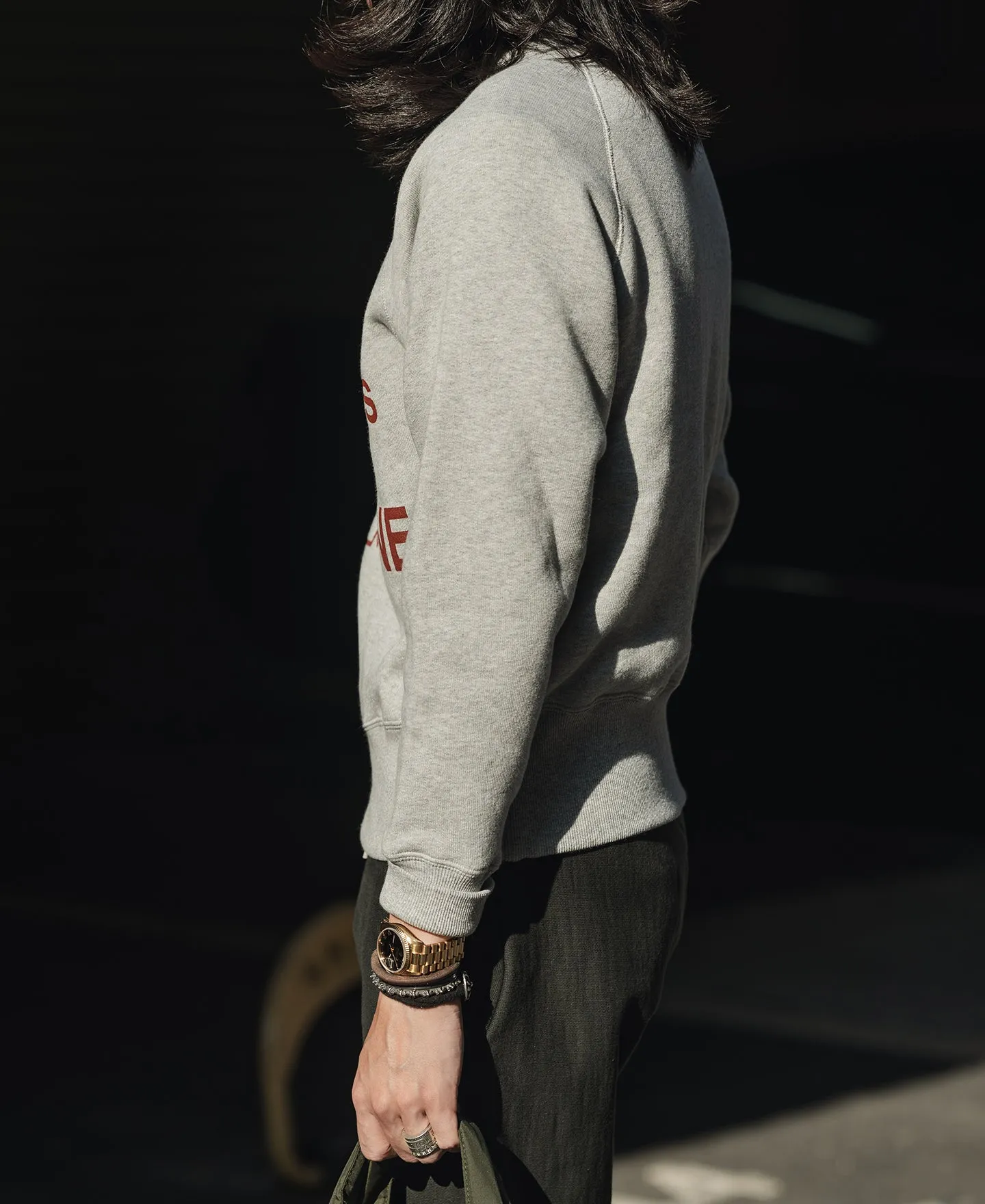 1980s Marine Bulldog Raglan Sweatshirt - Gray sold by Bronson Mfg. product image thumbnail 4