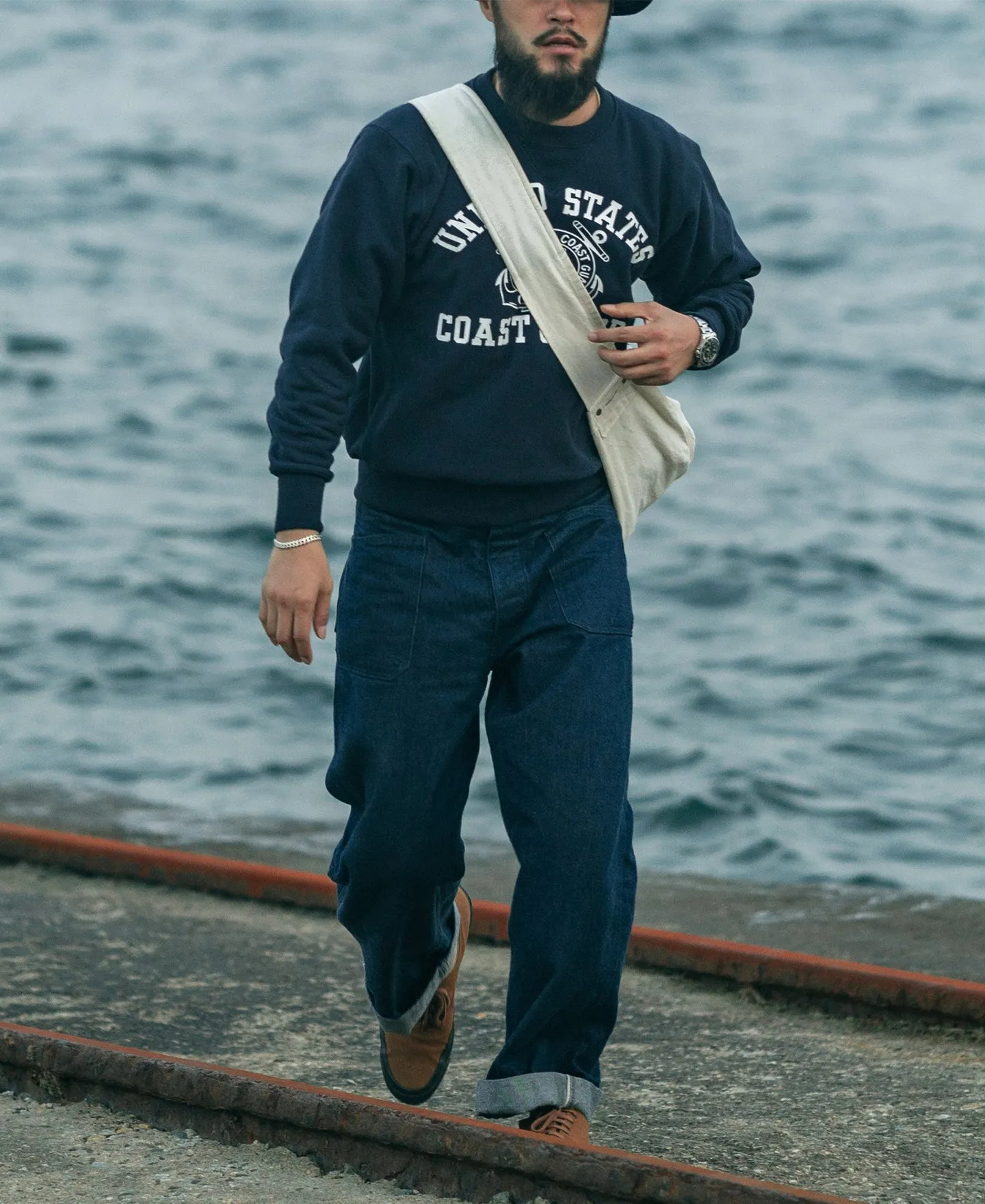 21 oz USCG Reverse Weave Sweatshirt sold by Bronson Mfg. product image thumbnail 5