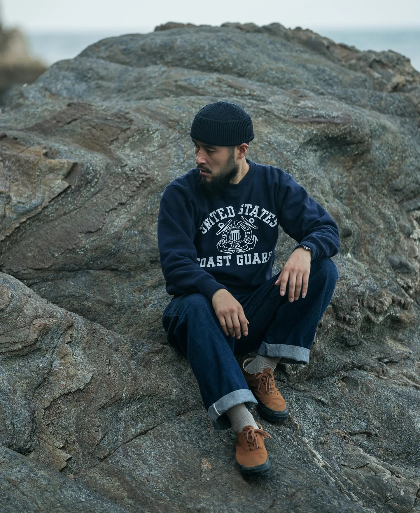 21 oz USCG Reverse Weave Sweatshirt sold by Bronson Mfg. product image thumbnail 4