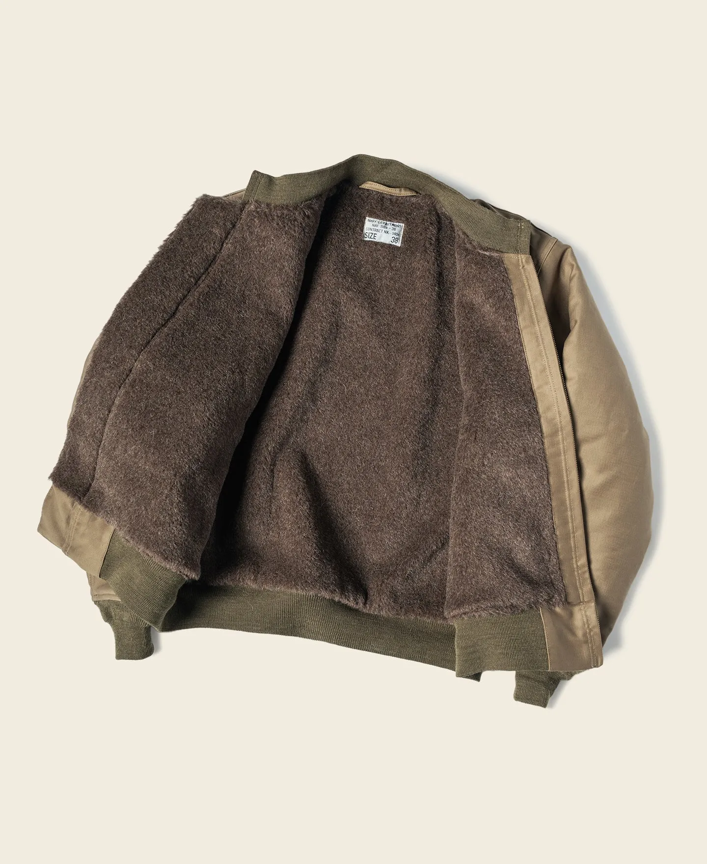 U.S. Navy NAF-1168 Deck Jacket - Khaki sold by Bronson Mfg. product image thumbnail 3