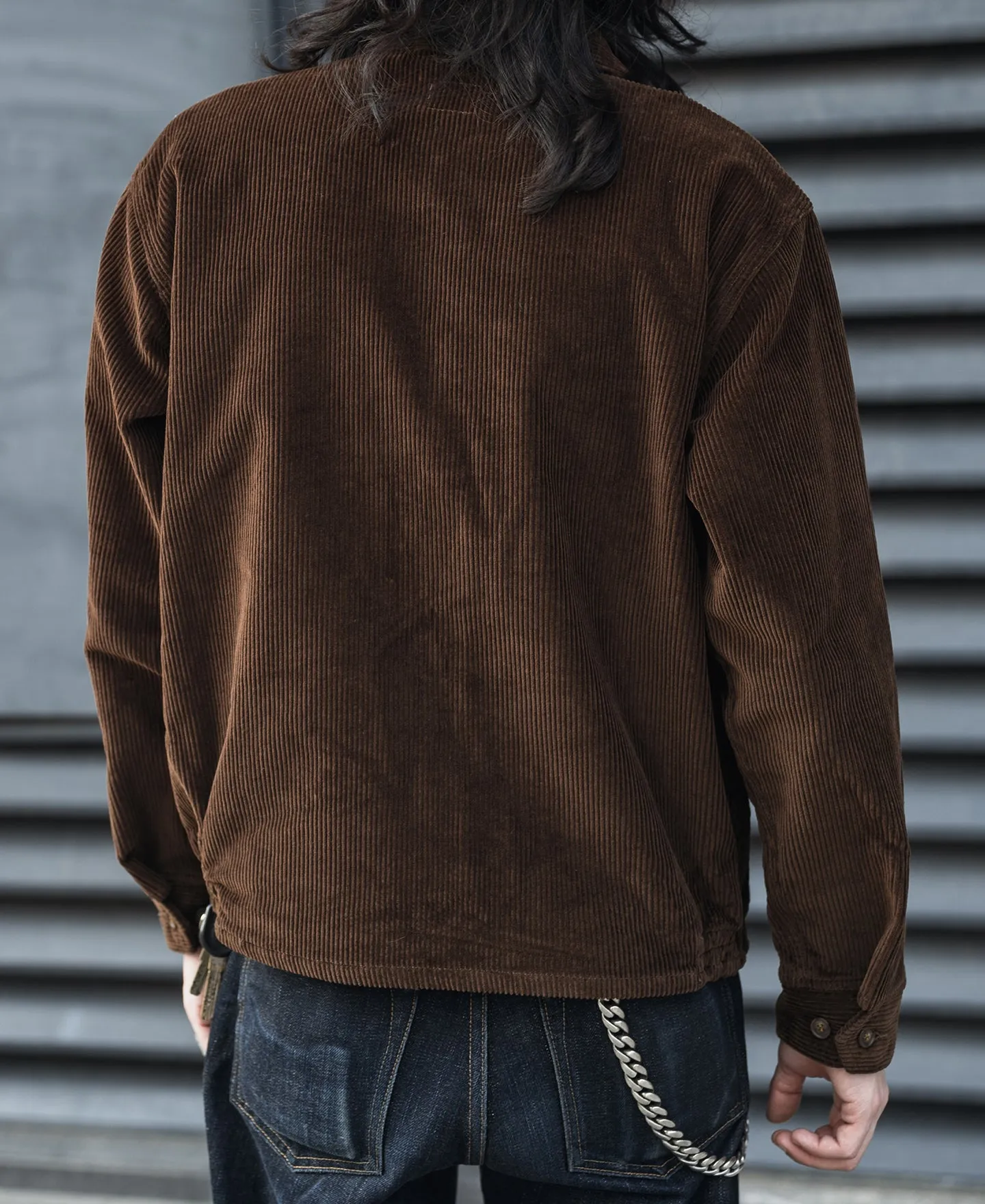 9 Wale Cotton Corduroy Zip-Up Jacket - Brown sold by Bronson Mfg. product image thumbnail 5
