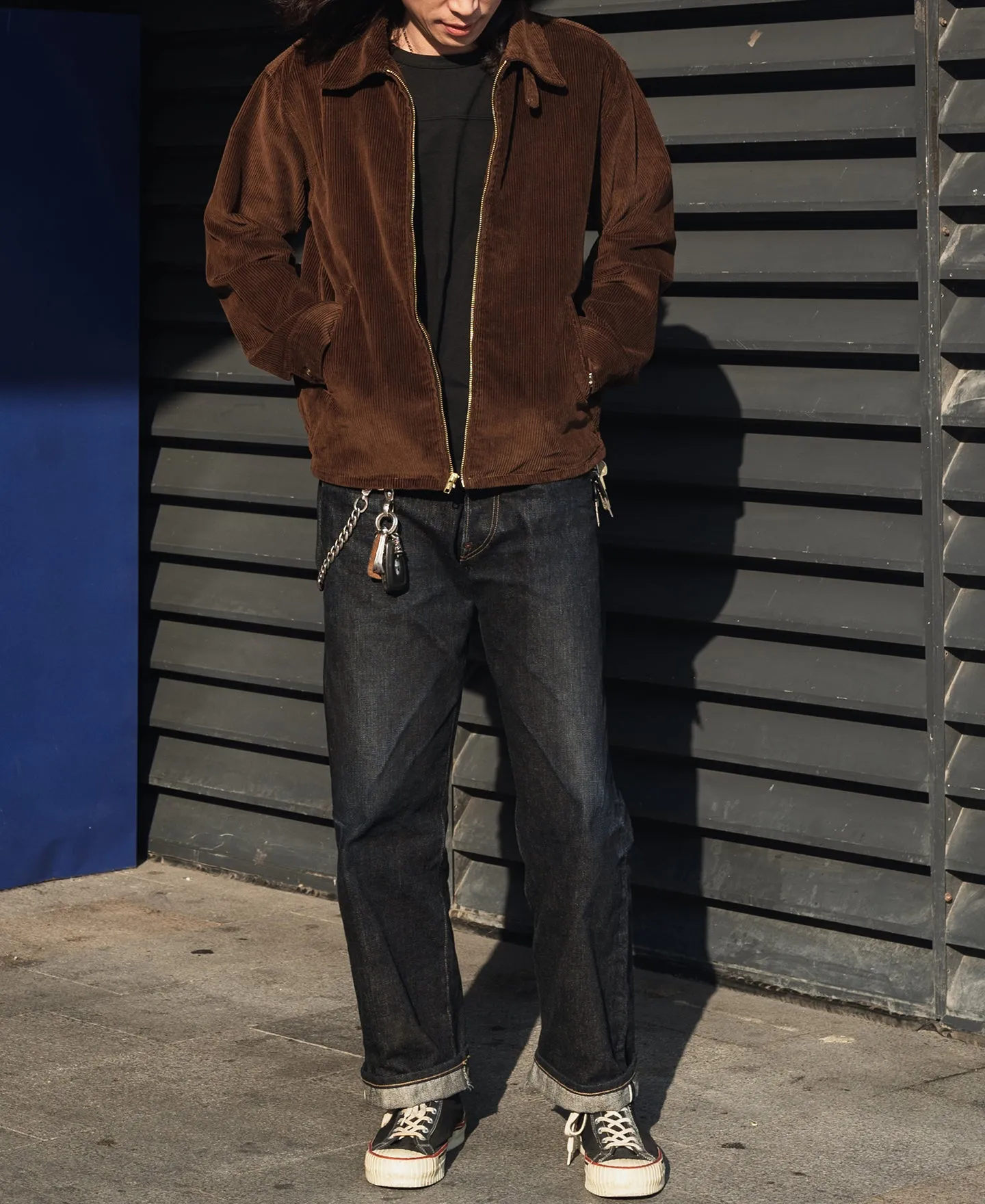 9 Wale Cotton Corduroy Zip-Up Jacket - Brown sold by Bronson Mfg. product image thumbnail 3