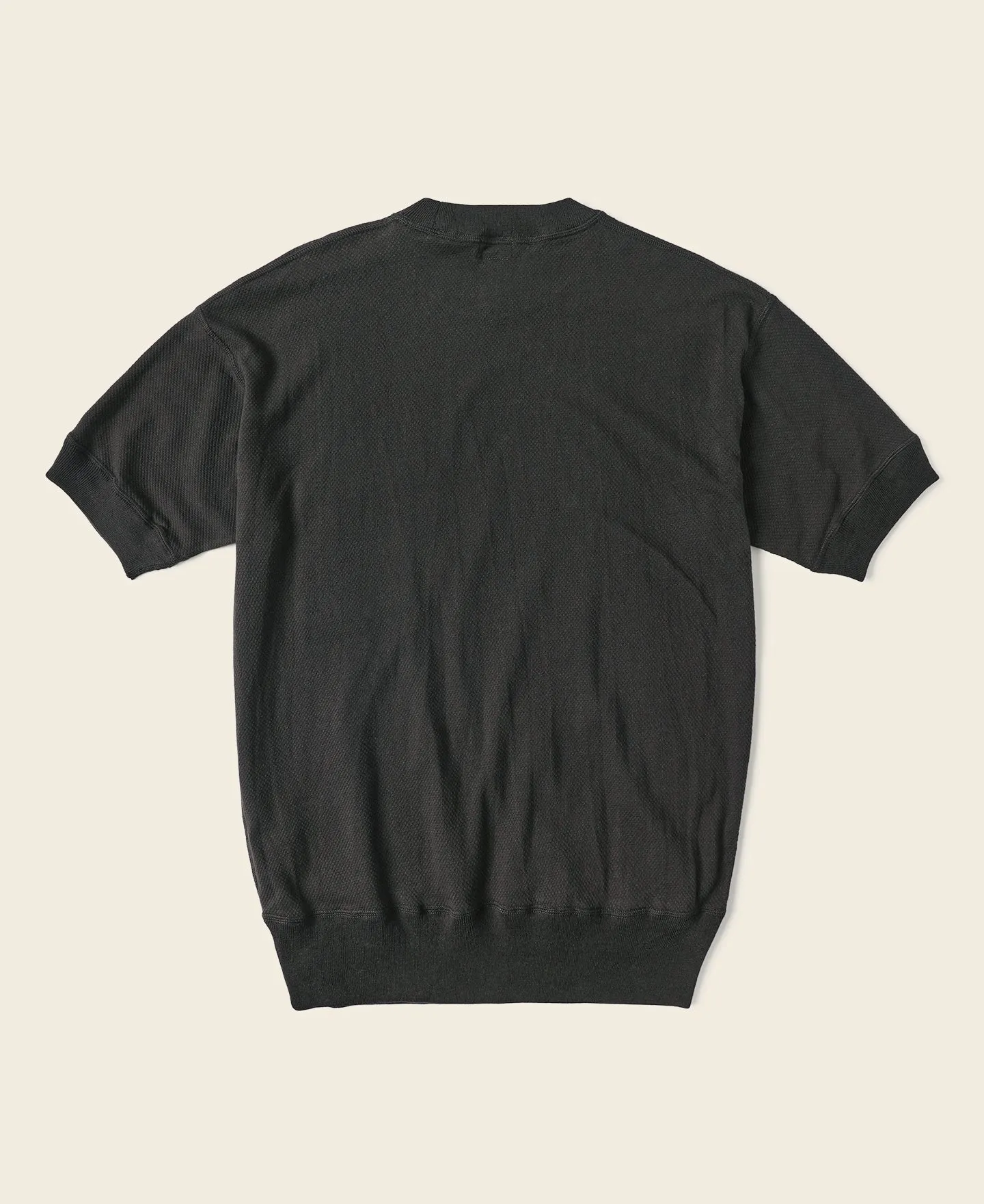 Waffle Knit Pocket T-Shirt - Black sold by Bronson Mfg. product image thumbnail 2