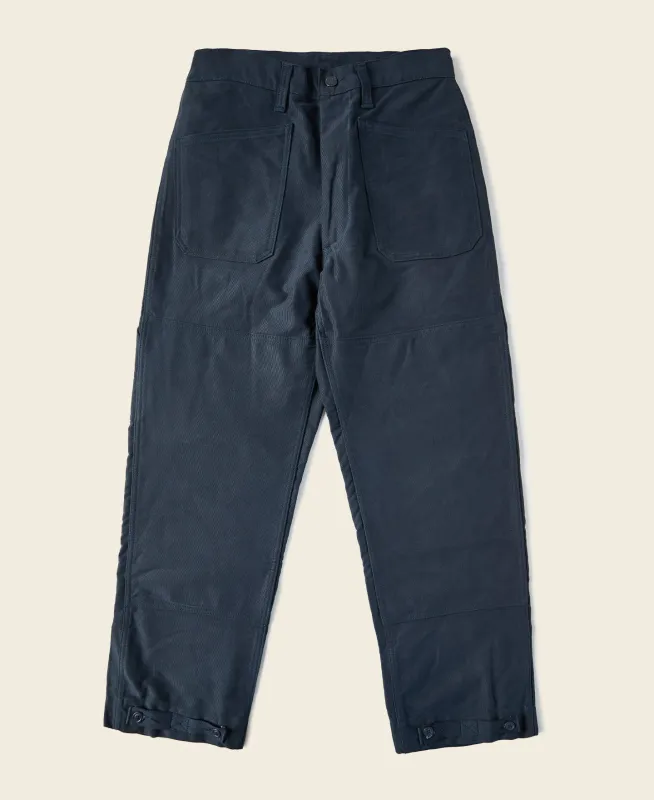 USN N-1 Deck Pants (Modified 3rd) - Navy made by Bronson Mfg.