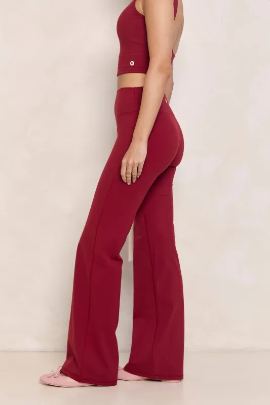 Astoria LUXE BALANCE Straight Legging - Merlot made by Astoria Activewear