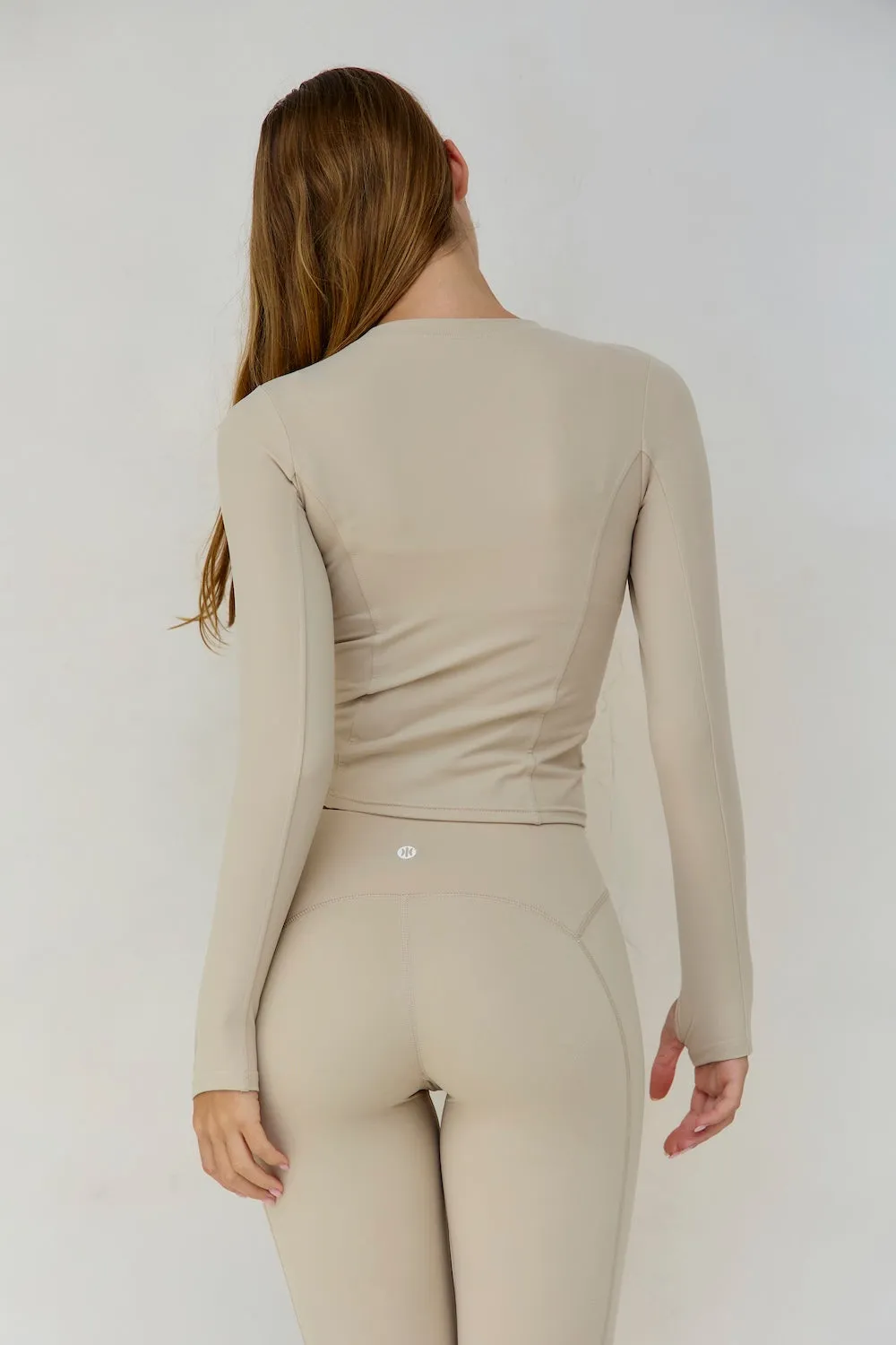 Astoria LUXE BALANCE Long Sleeve Top - Oat sold by Astoria Activewear product image thumbnail 3