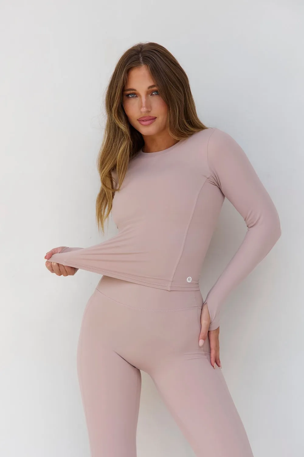 Astoria LUXE BALANCE Long Sleeve Top - Fawn sold by Astoria Activewear