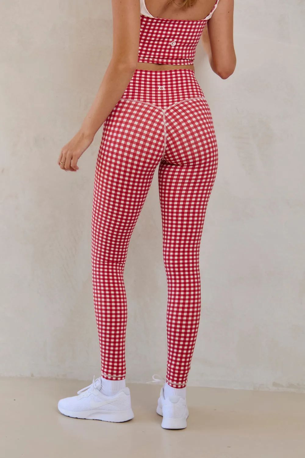 Astoria LUXE BALANCE Full Length Ruched Legging - Red Gingham sold by Astoria Activewear product image thumbnail 2