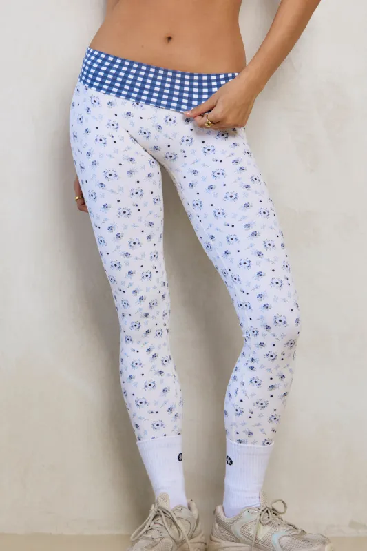 Astoria LUXE BALANCE Full Length Legging - Blueberry Gingham sold by Astoria Activewear