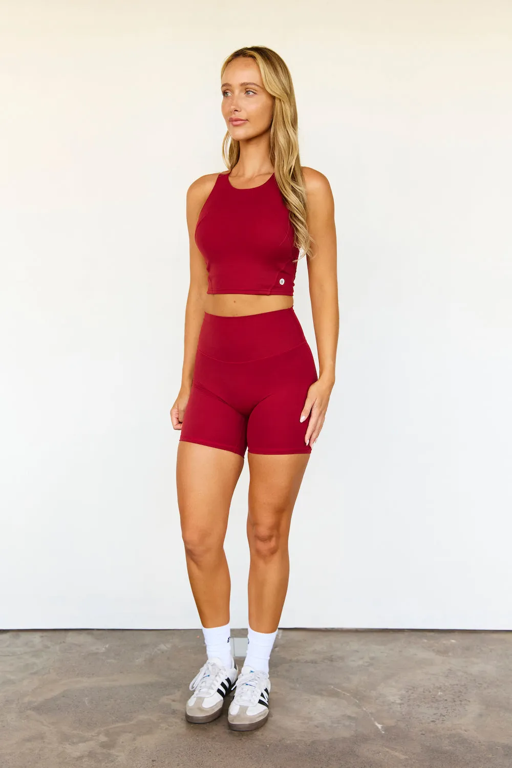 Astoria LUXE BALANCE Staple Sports Crop - Dark Cherry sold by Astoria Activewear product image thumbnail 5