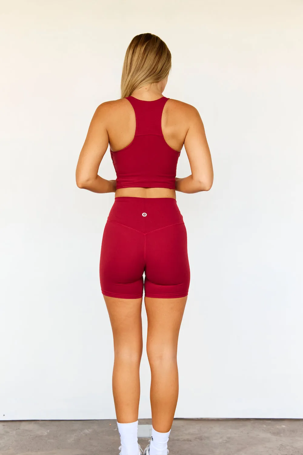 Astoria LUXE BALANCE Staple Sports Crop - Dark Cherry sold by Astoria Activewear product image thumbnail 4
