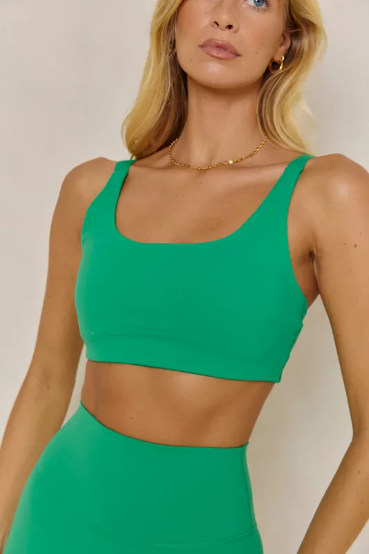 Astoria LUXE BALANCE Staple Sports Bra - Palm Green sold by Astoria Activewear